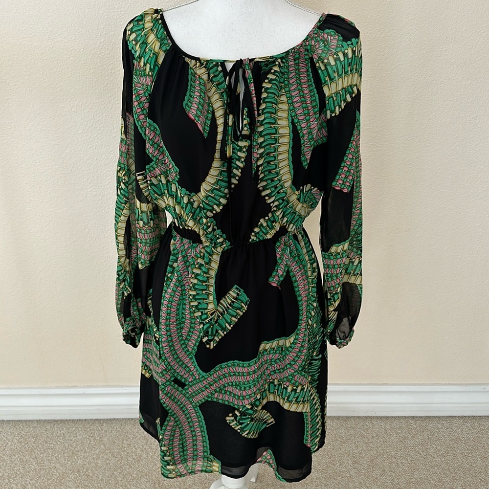 Hagel Sheer Geometric Dress